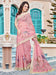 Pink Mauve Sungudi Cotton Linen Digital Print Saree