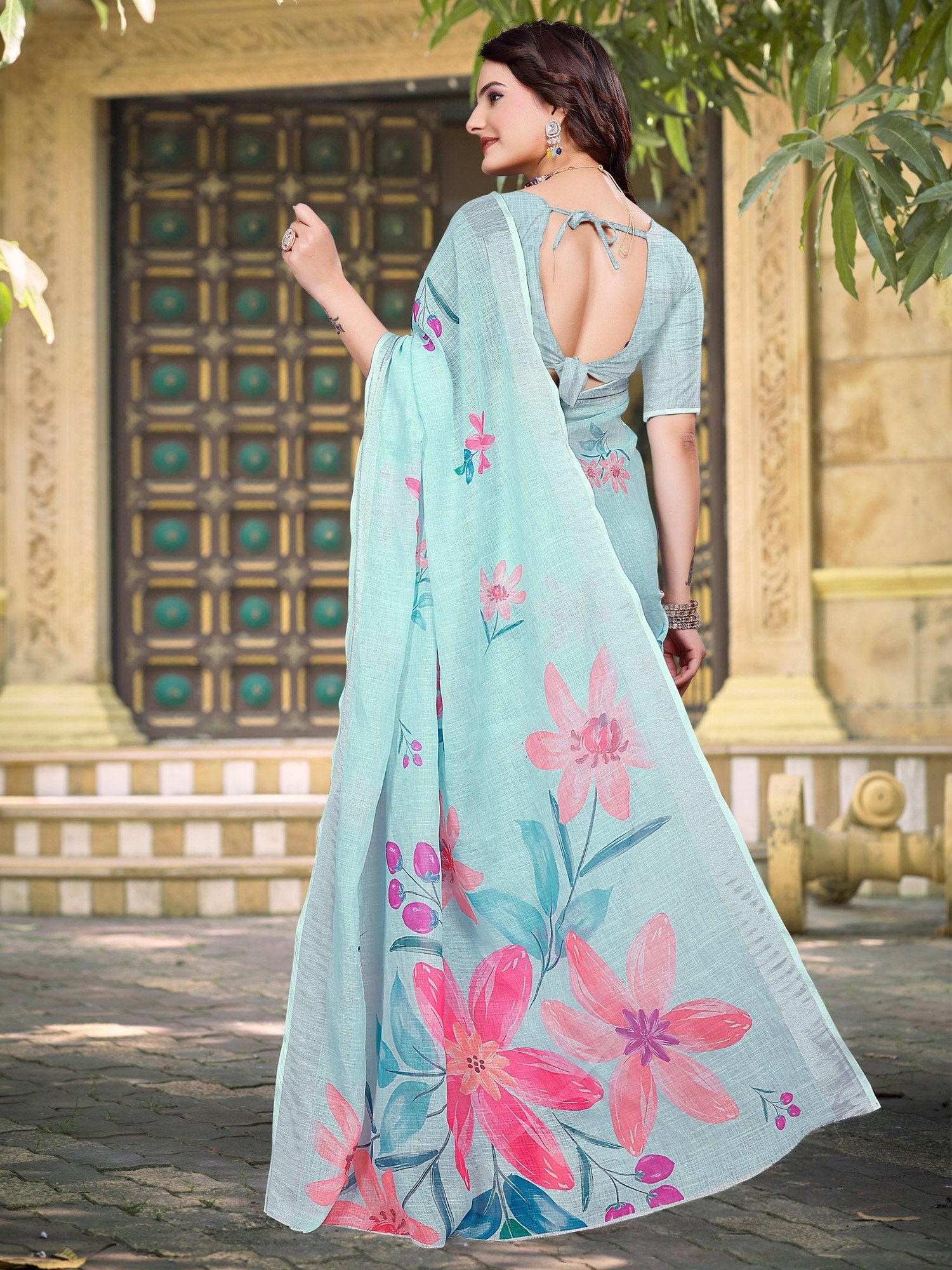 partywear designer saree for festive occasions