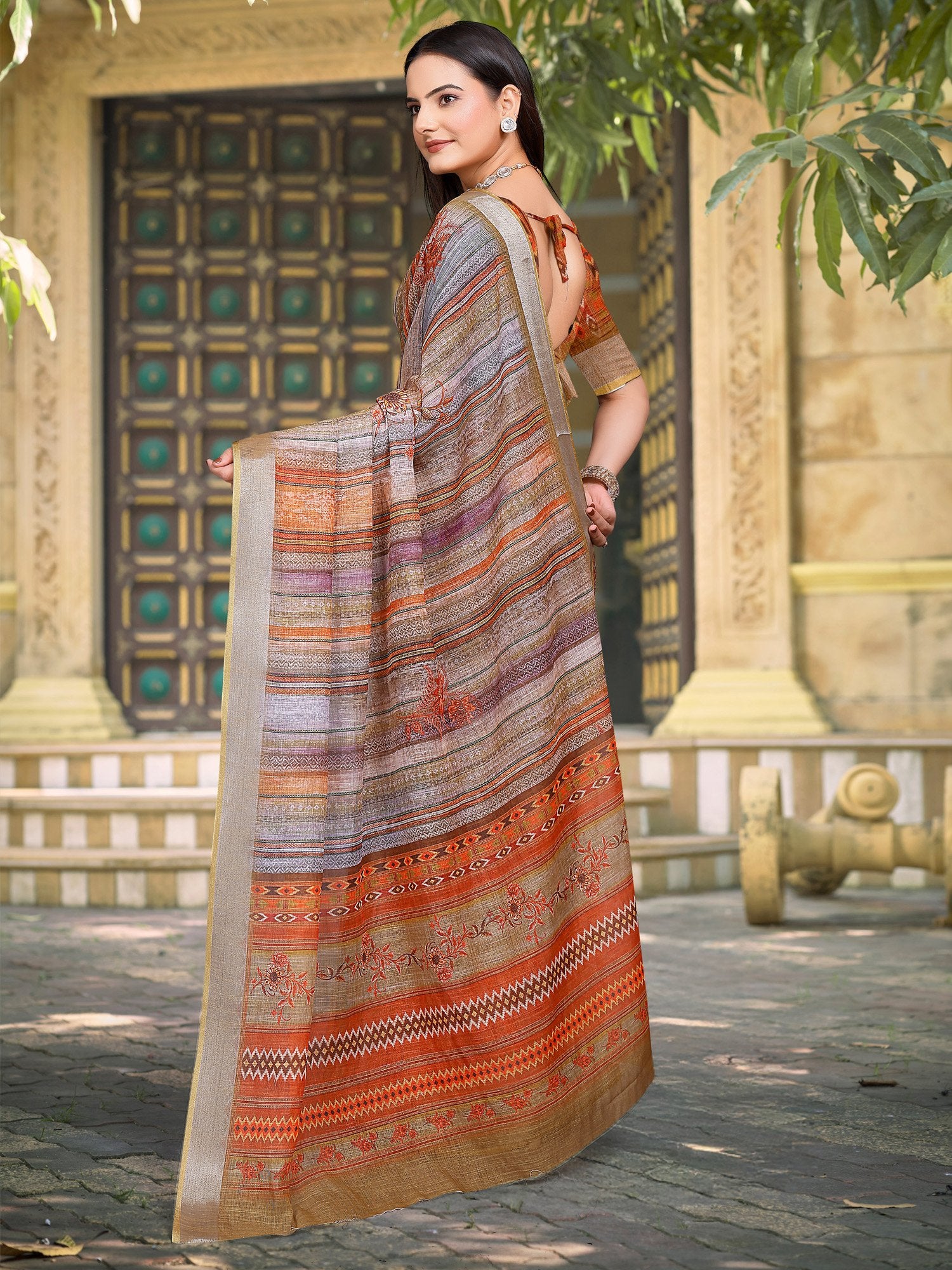 partywear designer saree for festive occasions