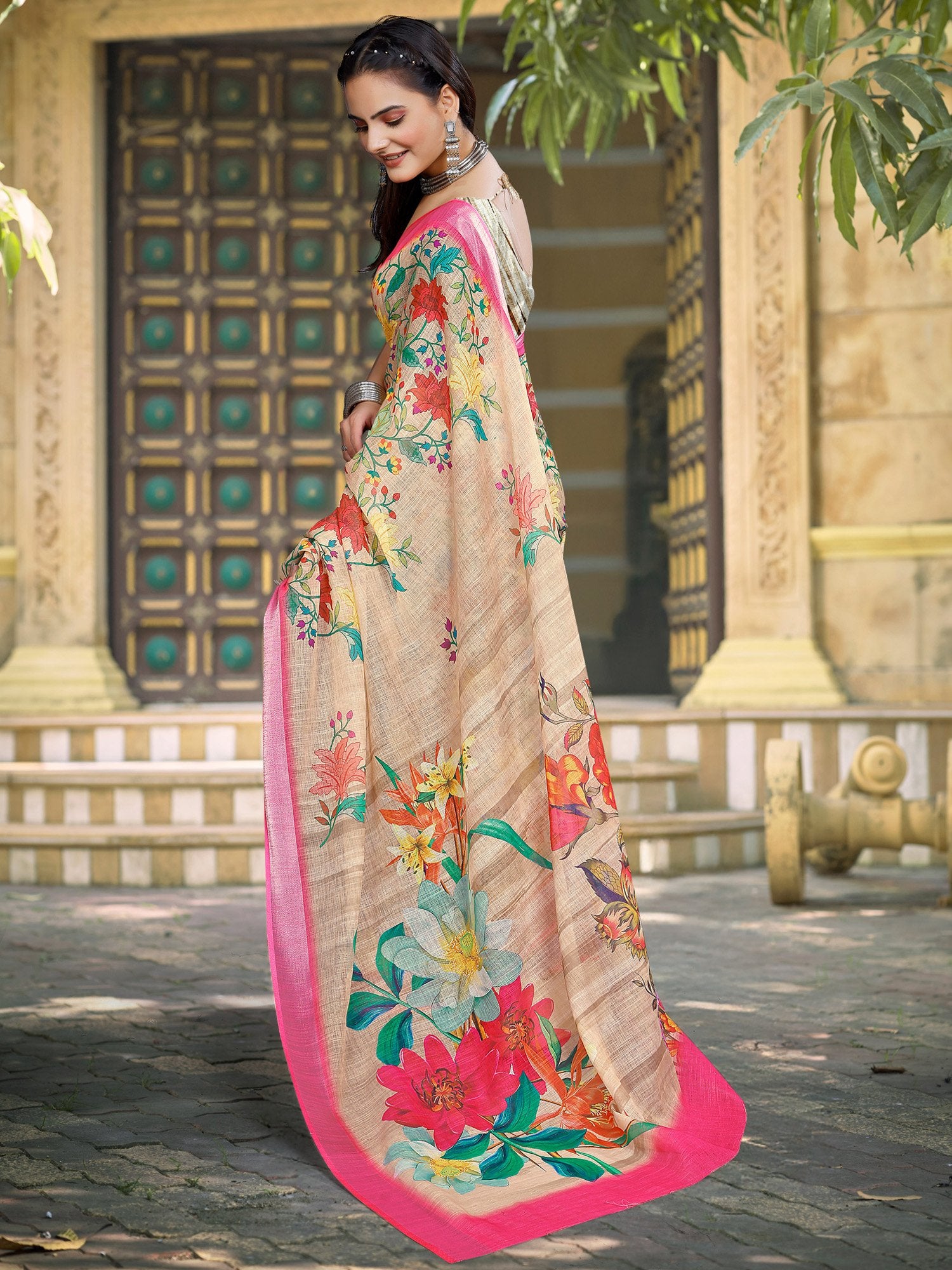 partywear designer saree for festive occasions