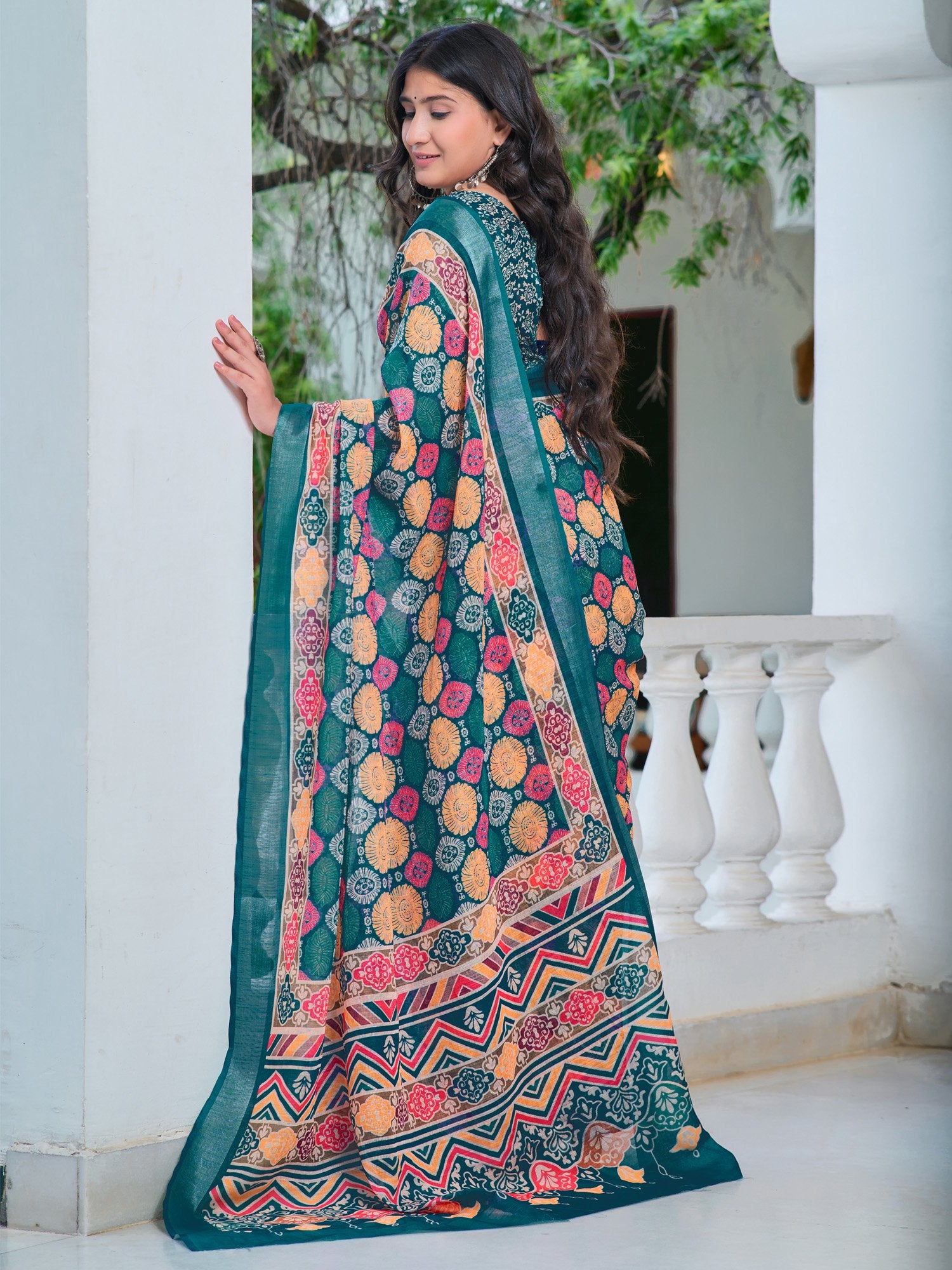 partywear designer saree for festive occasions