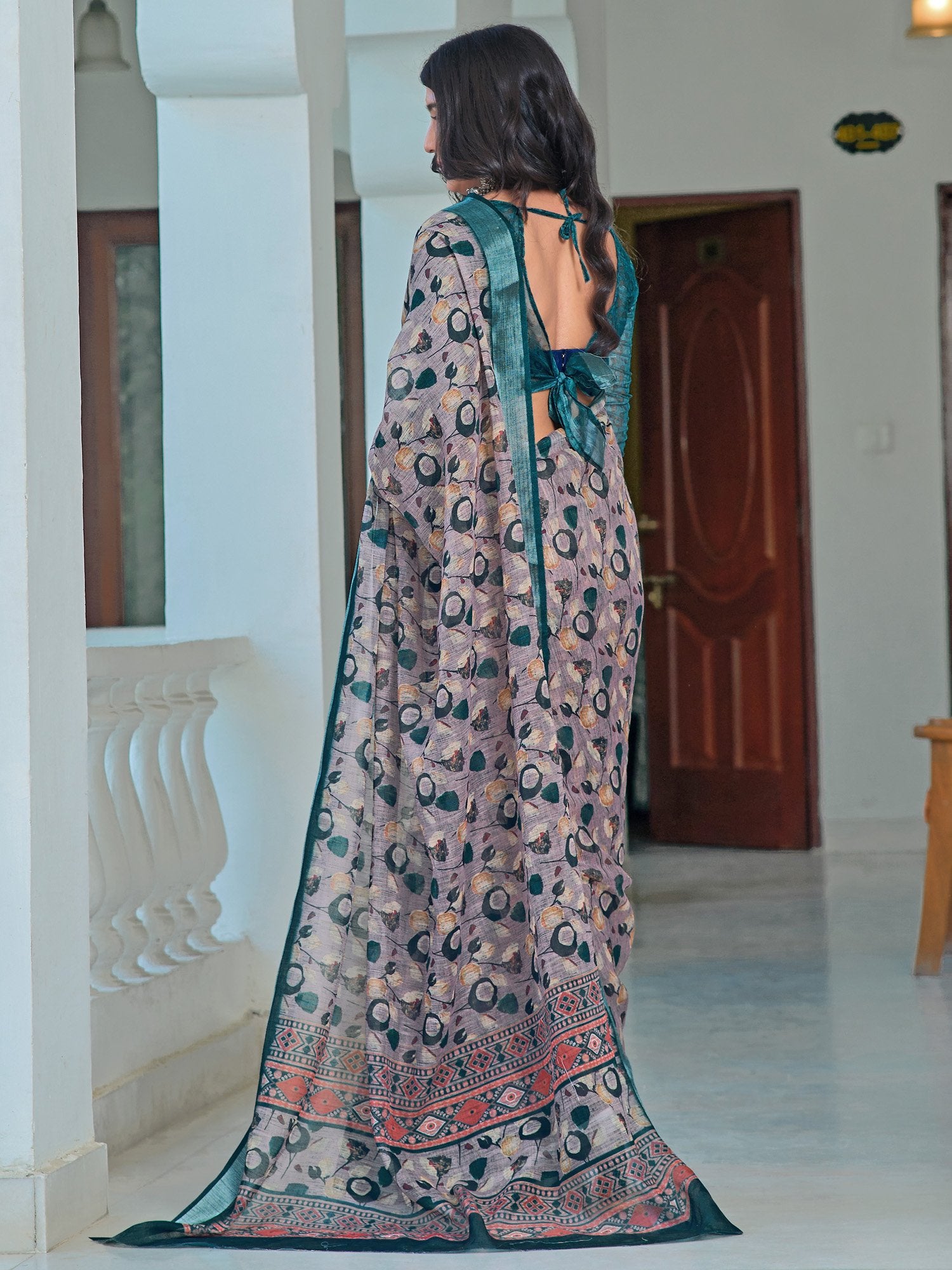 partywear designer saree for festive occasions