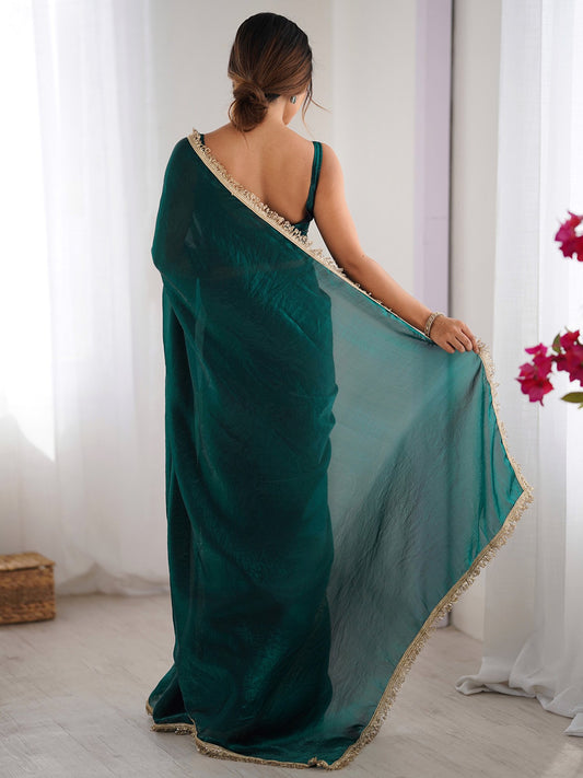partywear designer saree for festive occasions