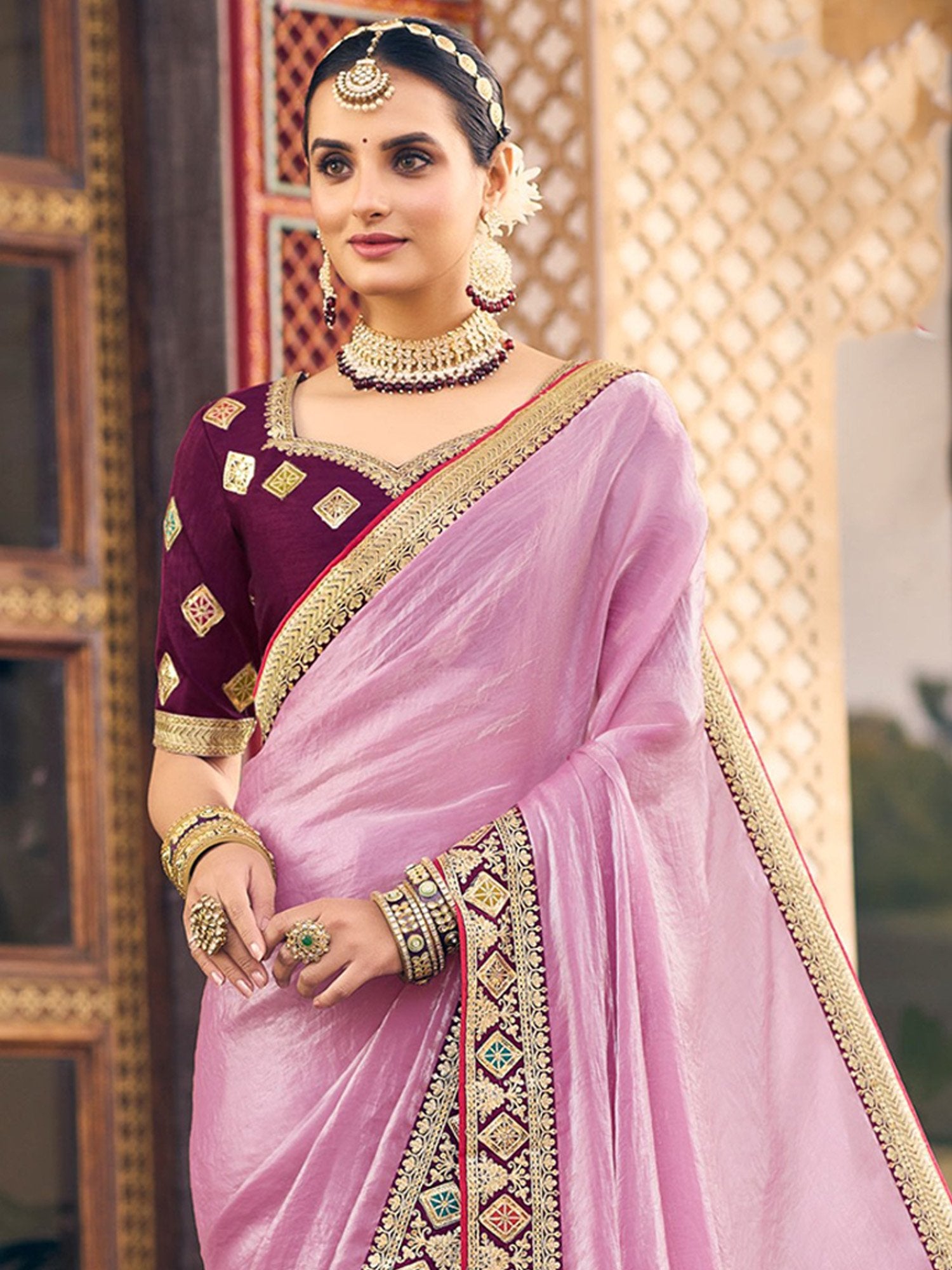 partywear designer saree for festive occasions