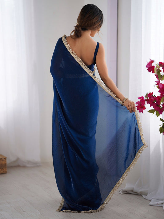 partywear designer saree for festive occasions