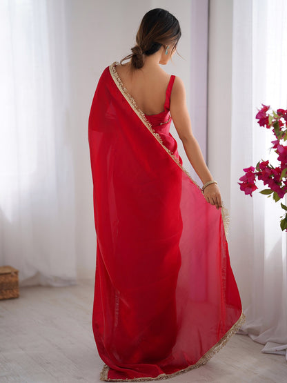 partywear designer saree for festive occasions