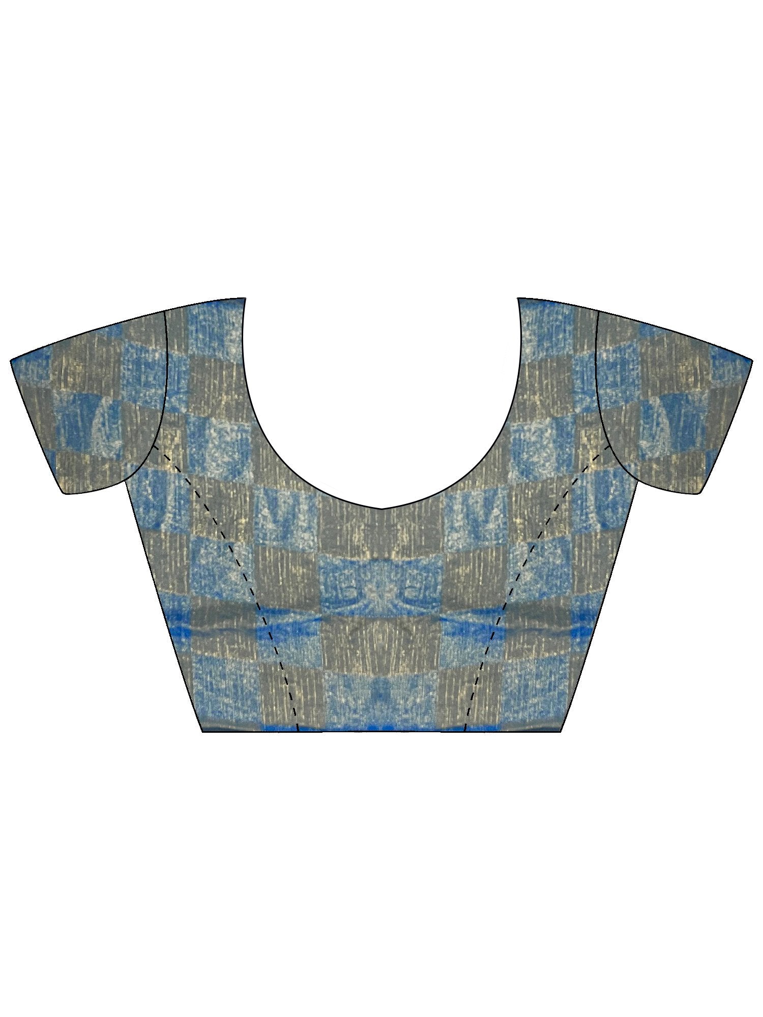 Blue Party Wear Chiffon Embellished Saree