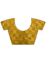 Mustard Party Wear Chiffon Embellished Saree