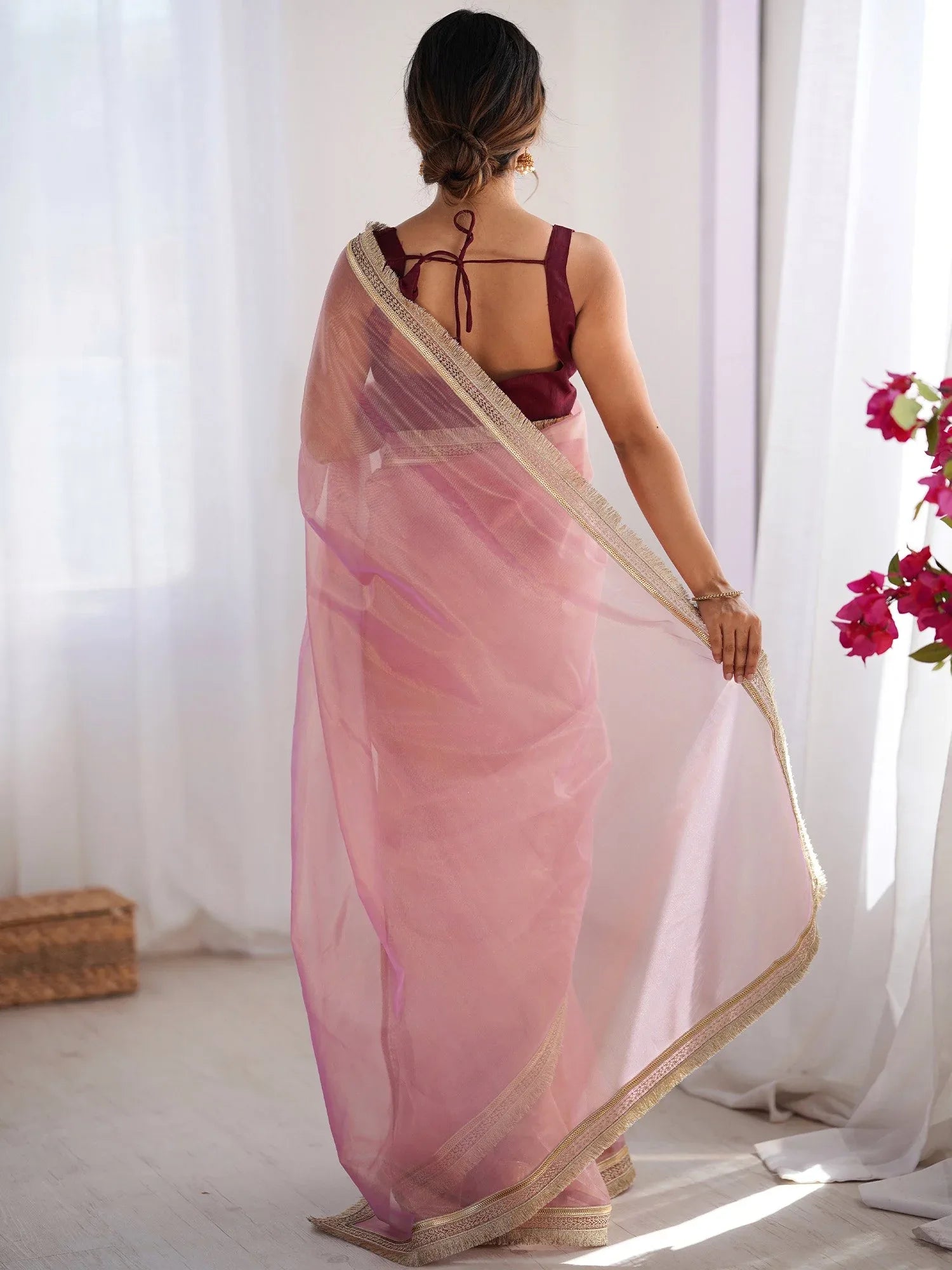 partywear designer saree for festive occasions