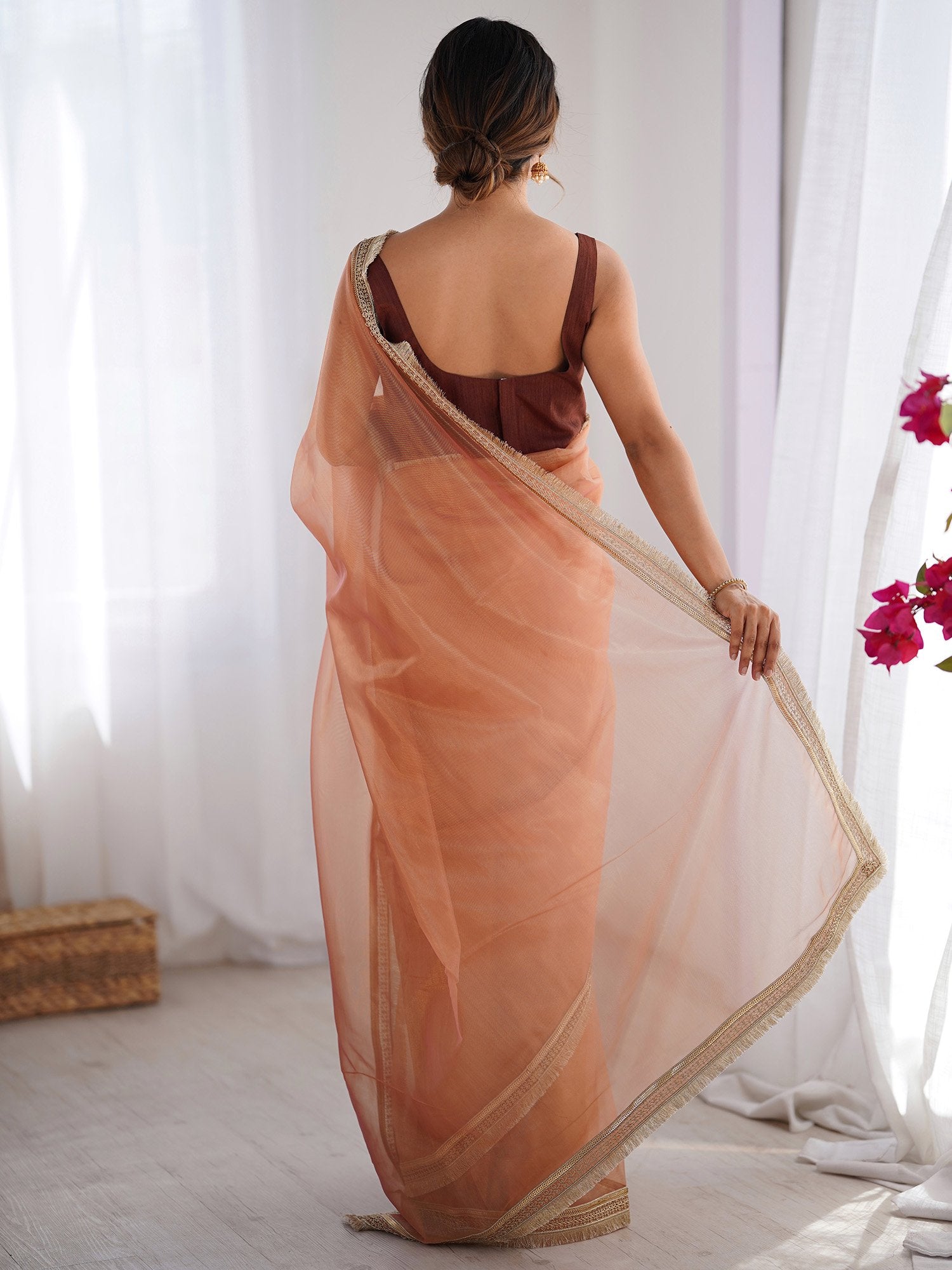 partywear designer saree for festive occasions