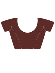 Peach Party Wear Net Embellished Saree