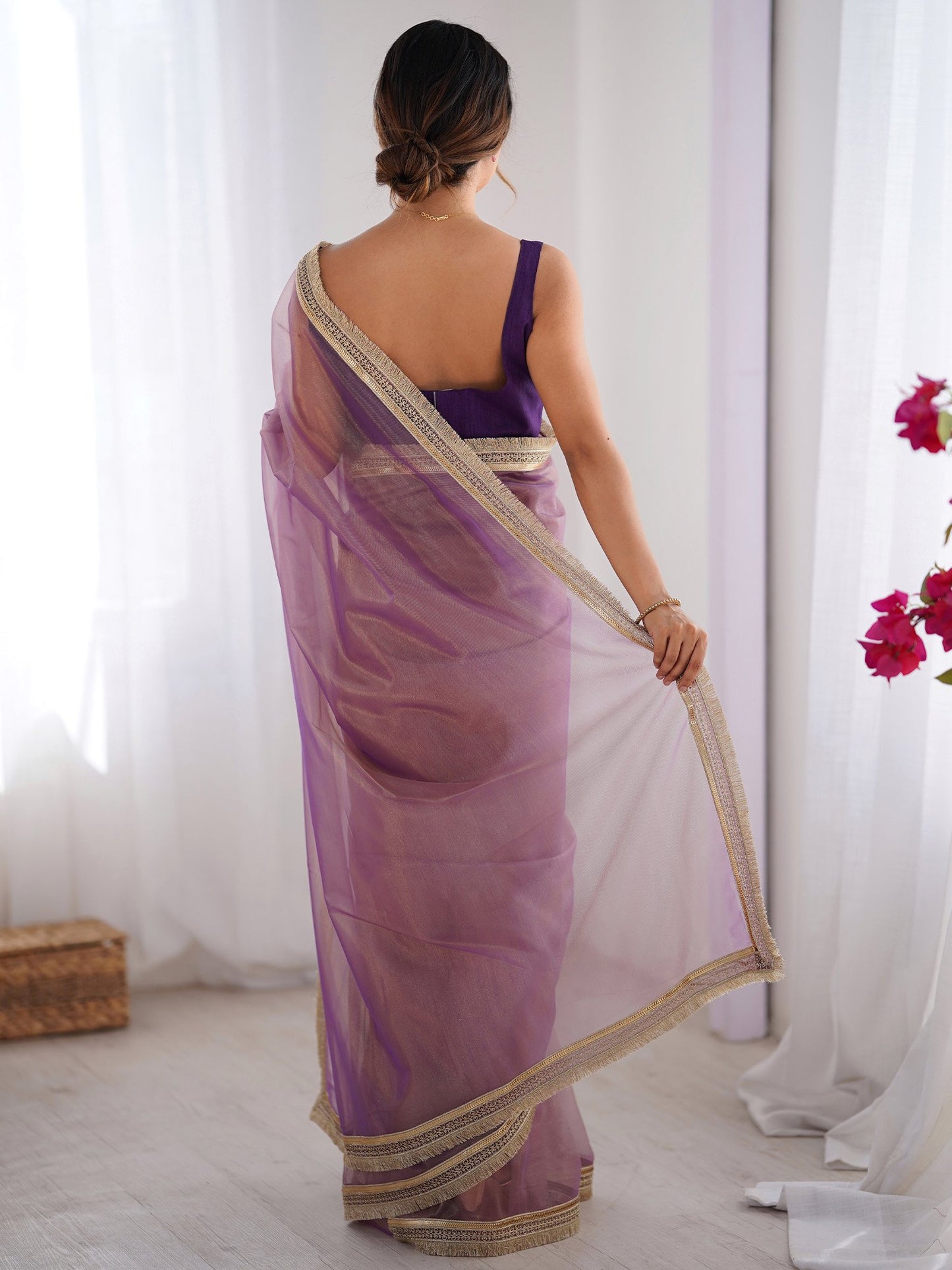 partywear designer saree for festive occasions
