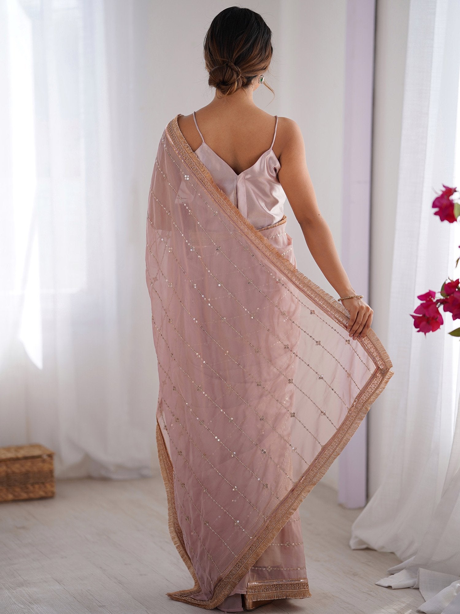 partywear designer saree for festive occasions
