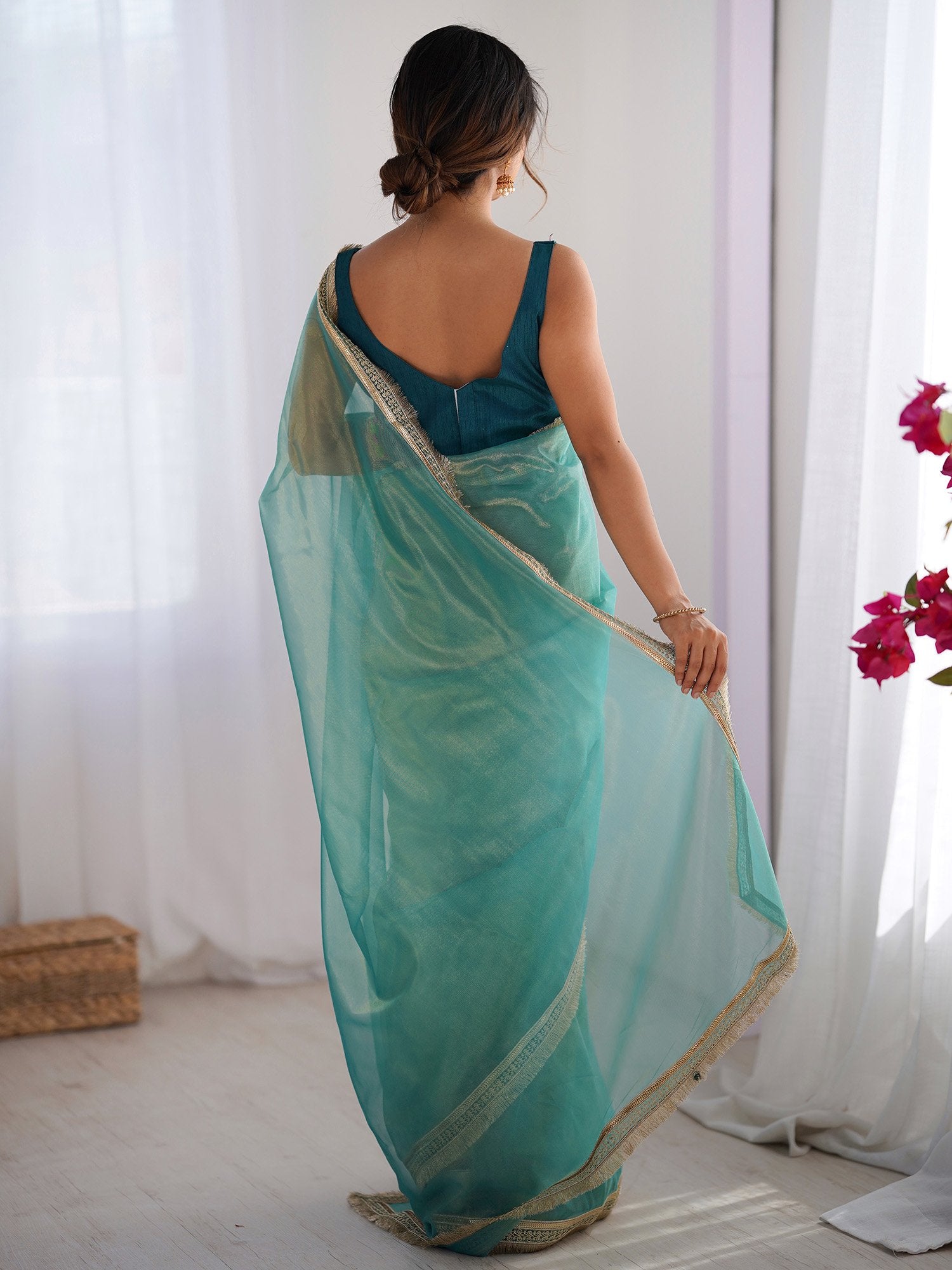 partywear designer saree for festive occasions