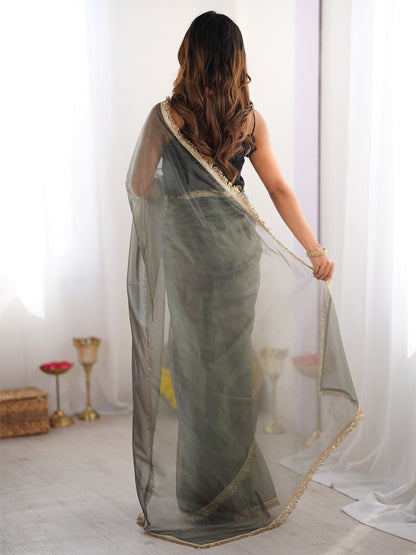 partywear designer saree for festive occasions