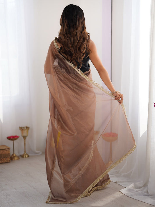 partywear designer saree for festive occasions