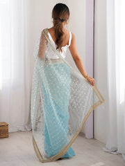 partywear designer saree for festive occasions