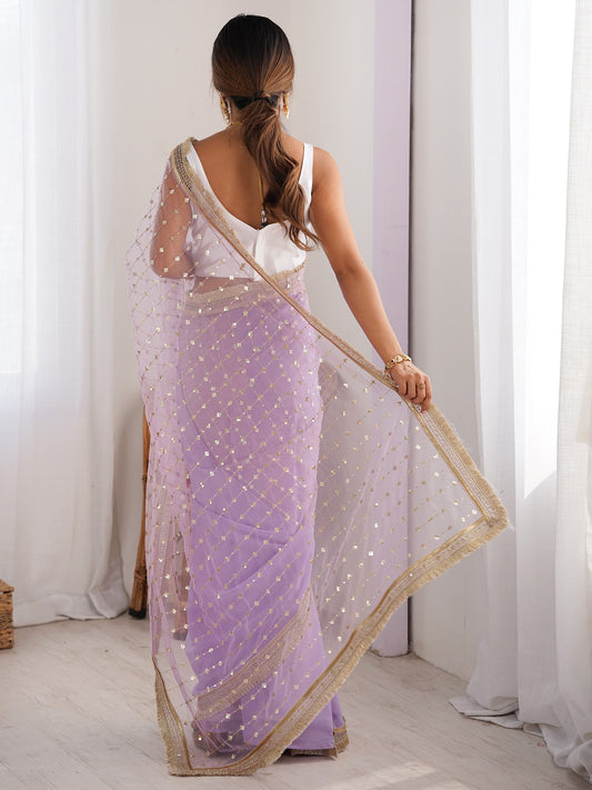 partywear designer saree for festive occasions