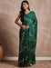 Green Green Bandhani Silk Blend Printed Saree
