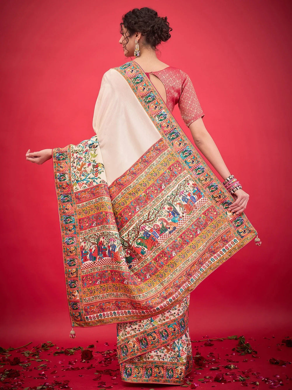 partywear designer saree for festive occasions