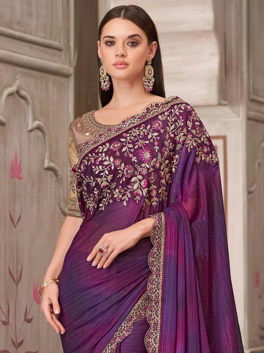 partywear designer saree for festive occasions