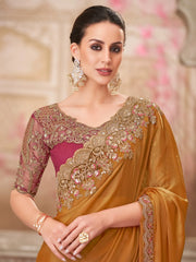 partywear designer saree for festive occasions