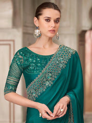 partywear designer saree for festive occasions