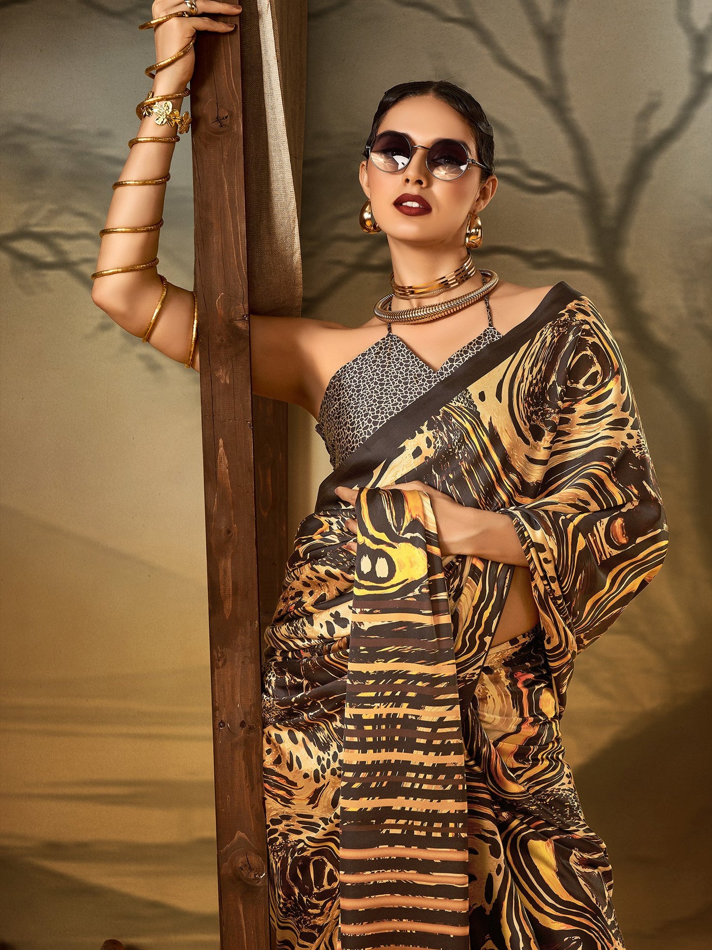 partywear designer saree for festive occasions