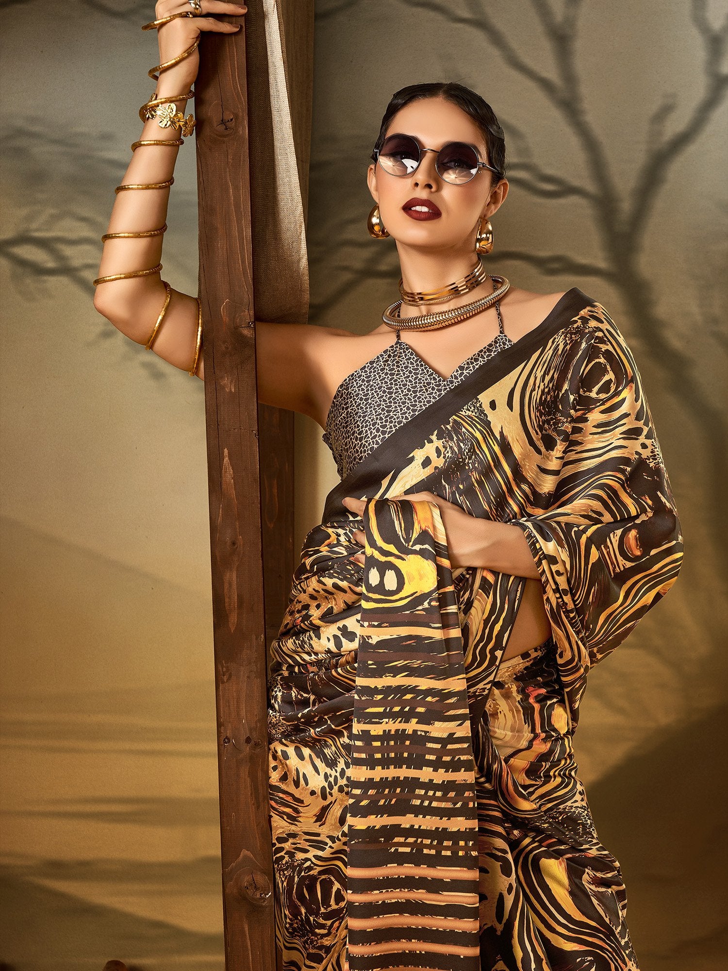 partywear designer saree for festive occasions