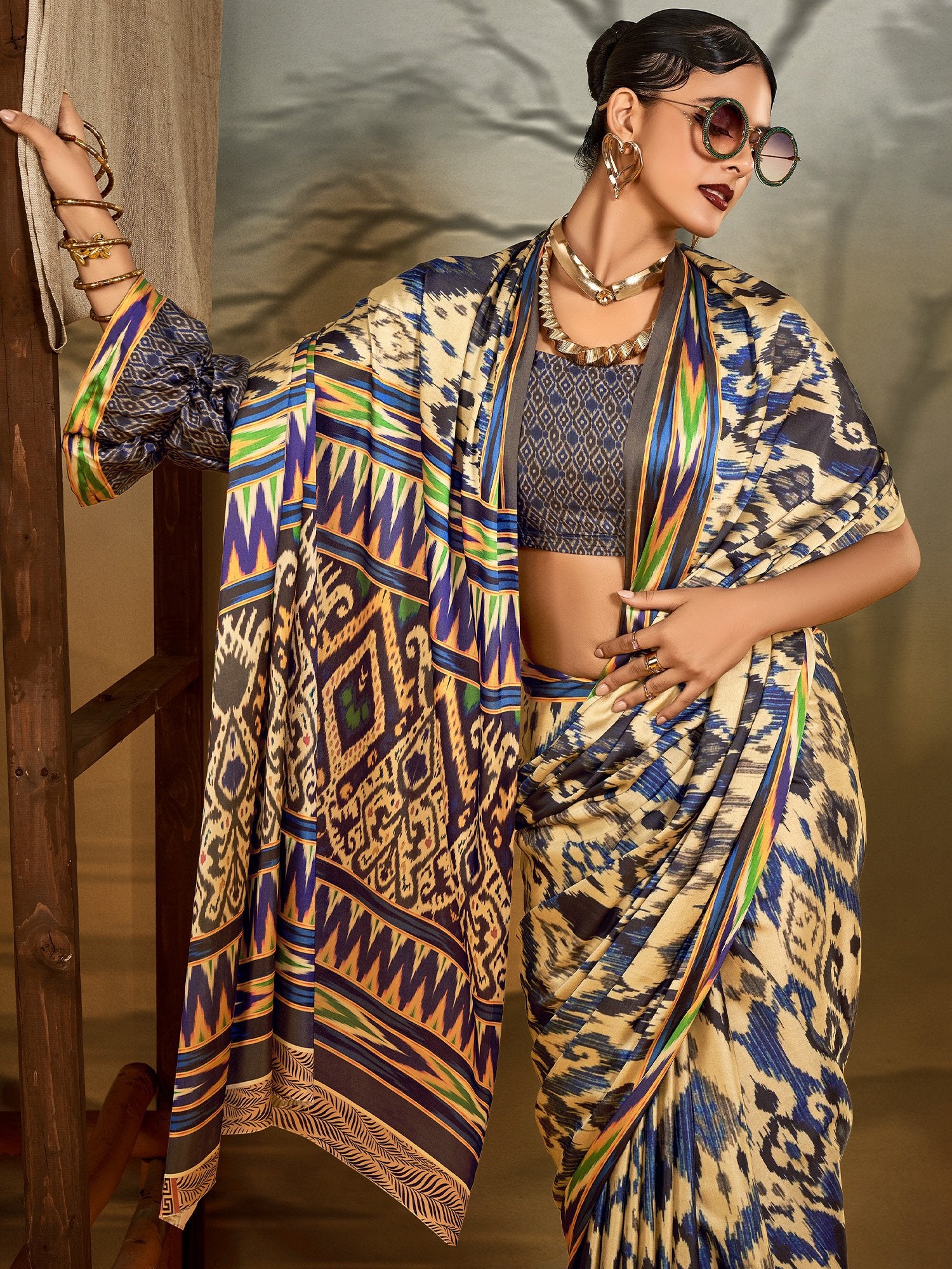 partywear designer saree for festive occasions