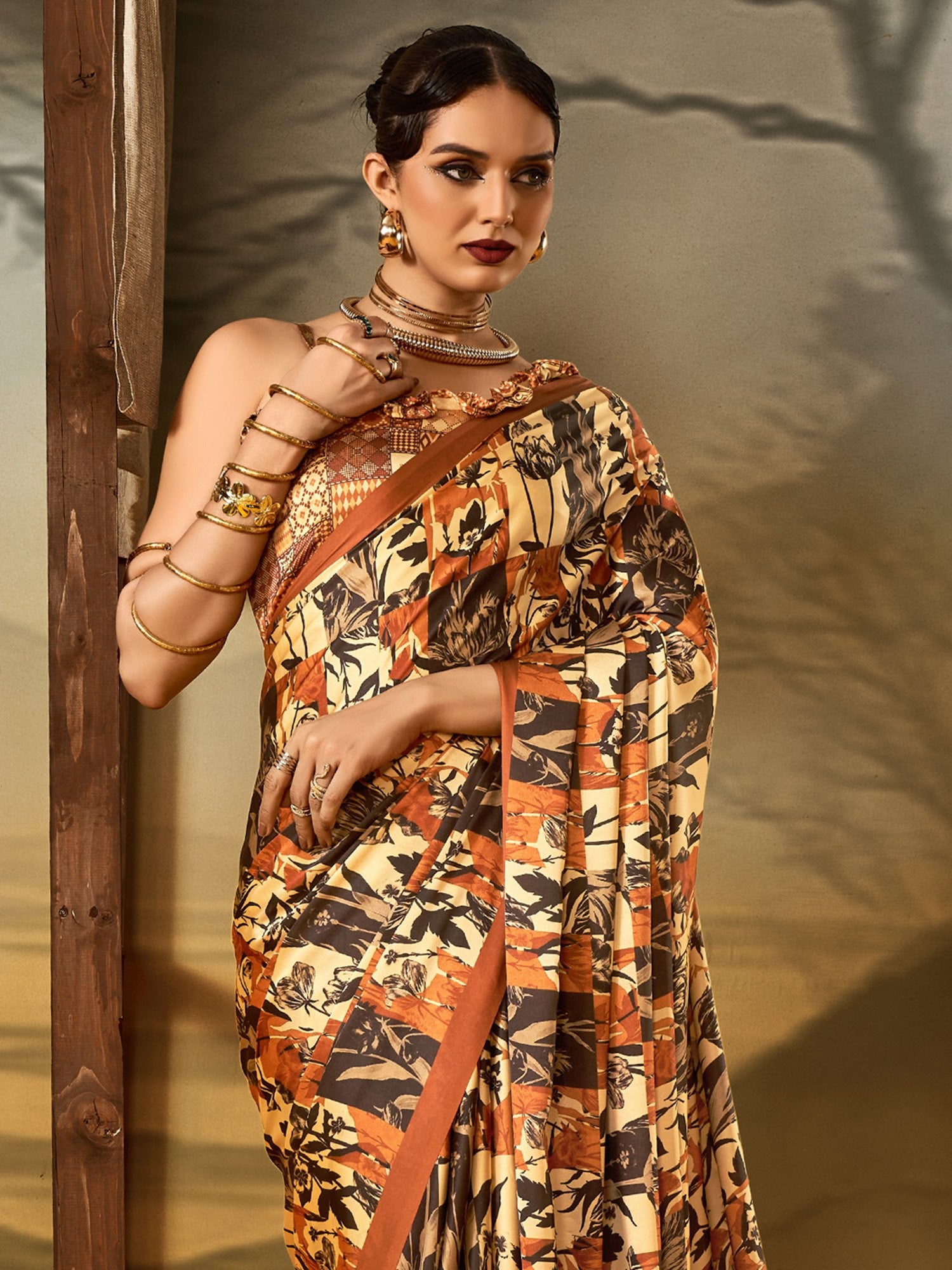 partywear designer saree for festive occasions