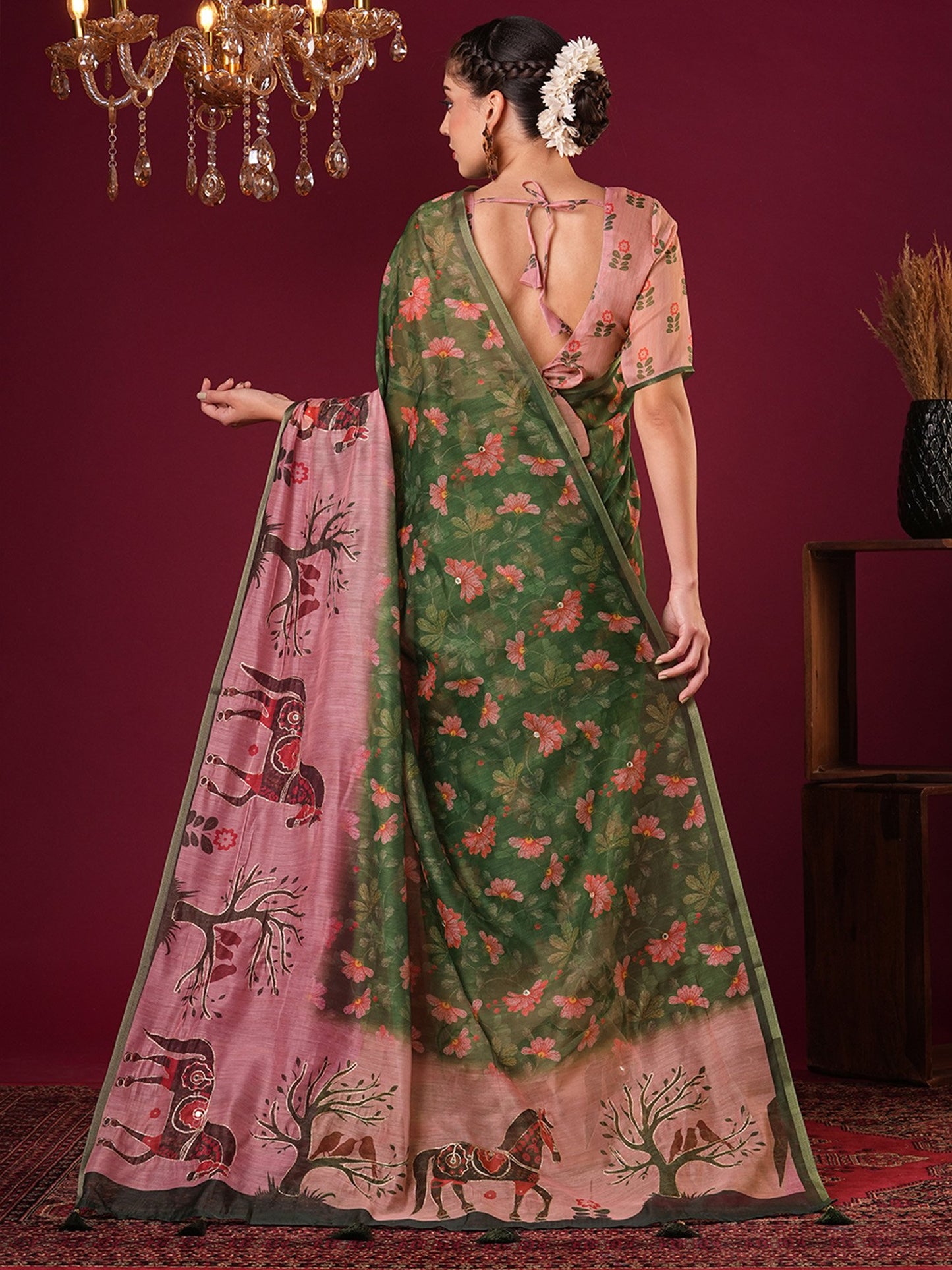 partywear designer saree for festive occasions