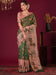 Green Green Bagru Cotton Linen Printed Saree