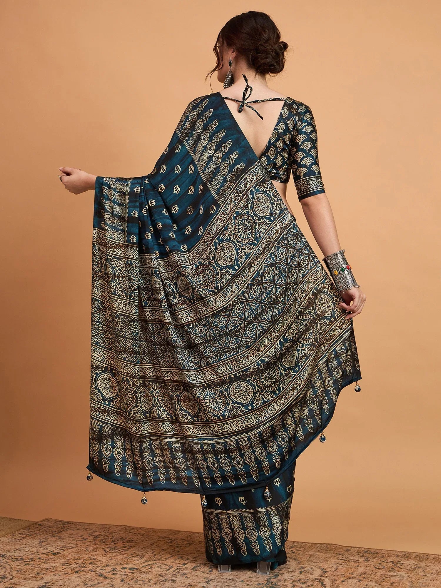 partywear designer saree for festive occasions