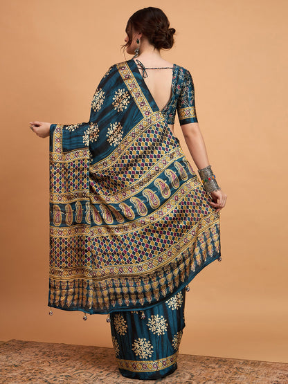 partywear designer saree for festive occasions