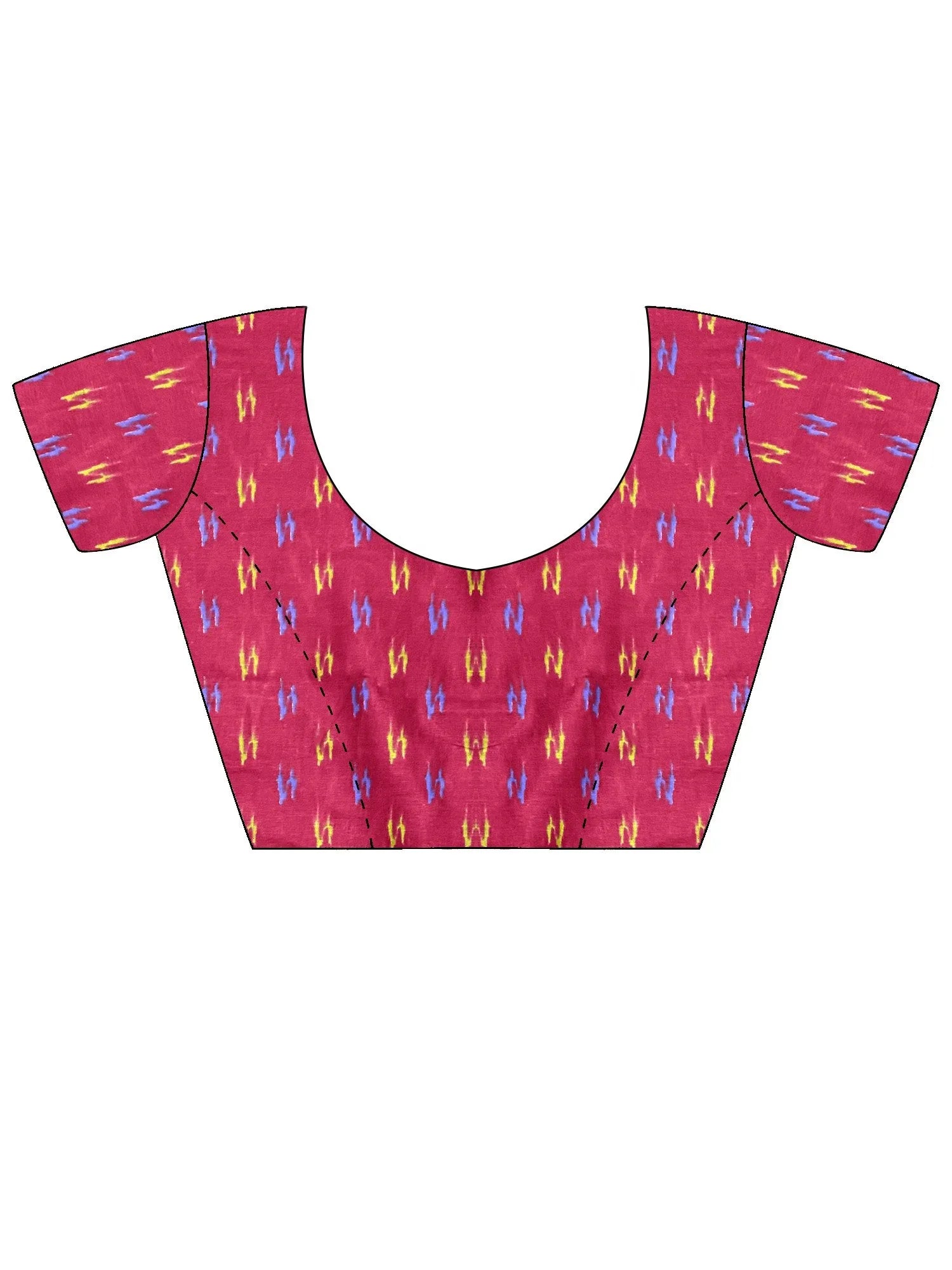 Light Ikat Cotton Printed Saree