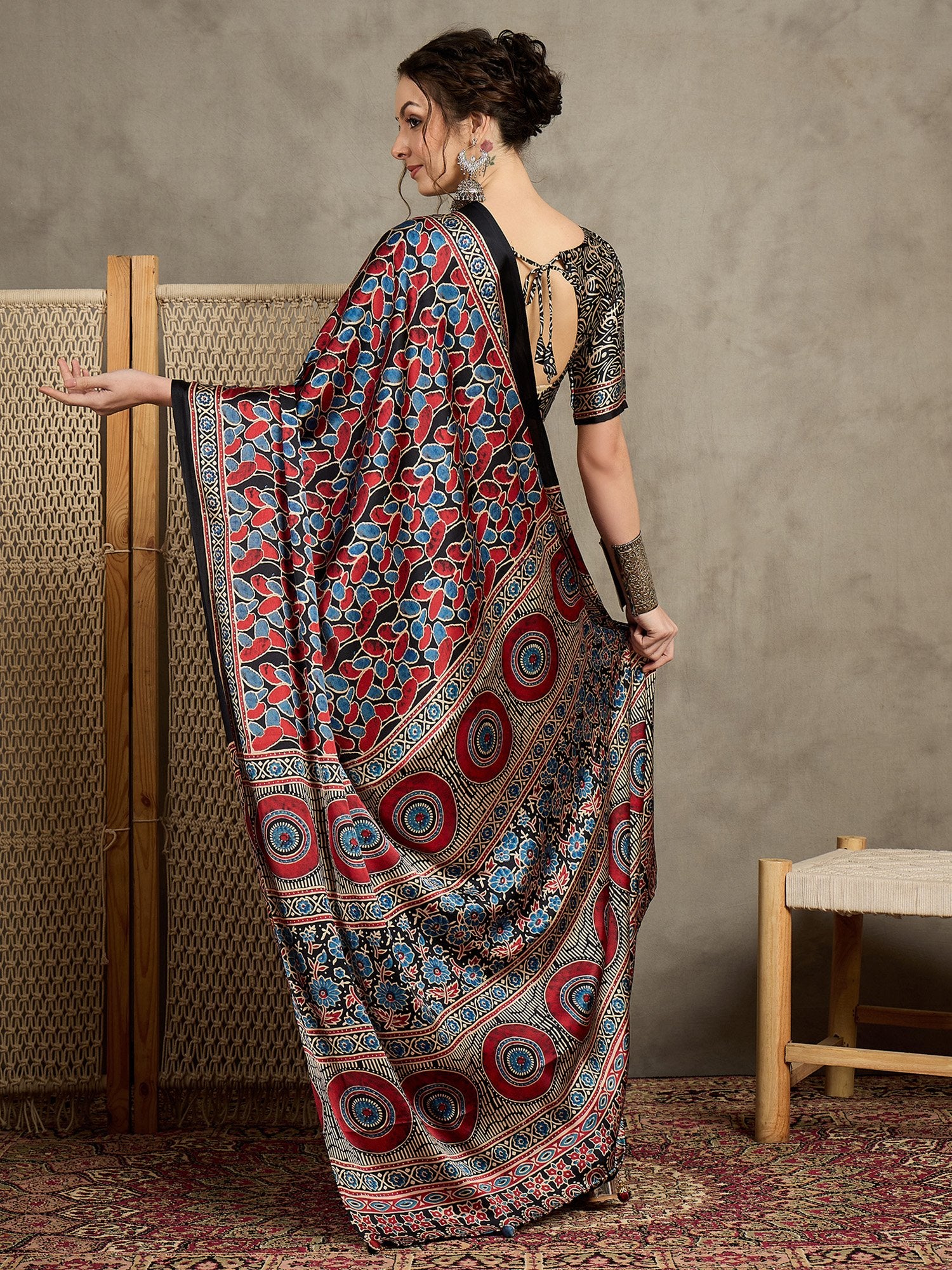 partywear designer saree for festive occasions