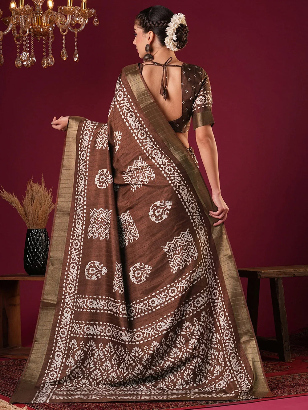partywear designer saree for festive occasions
