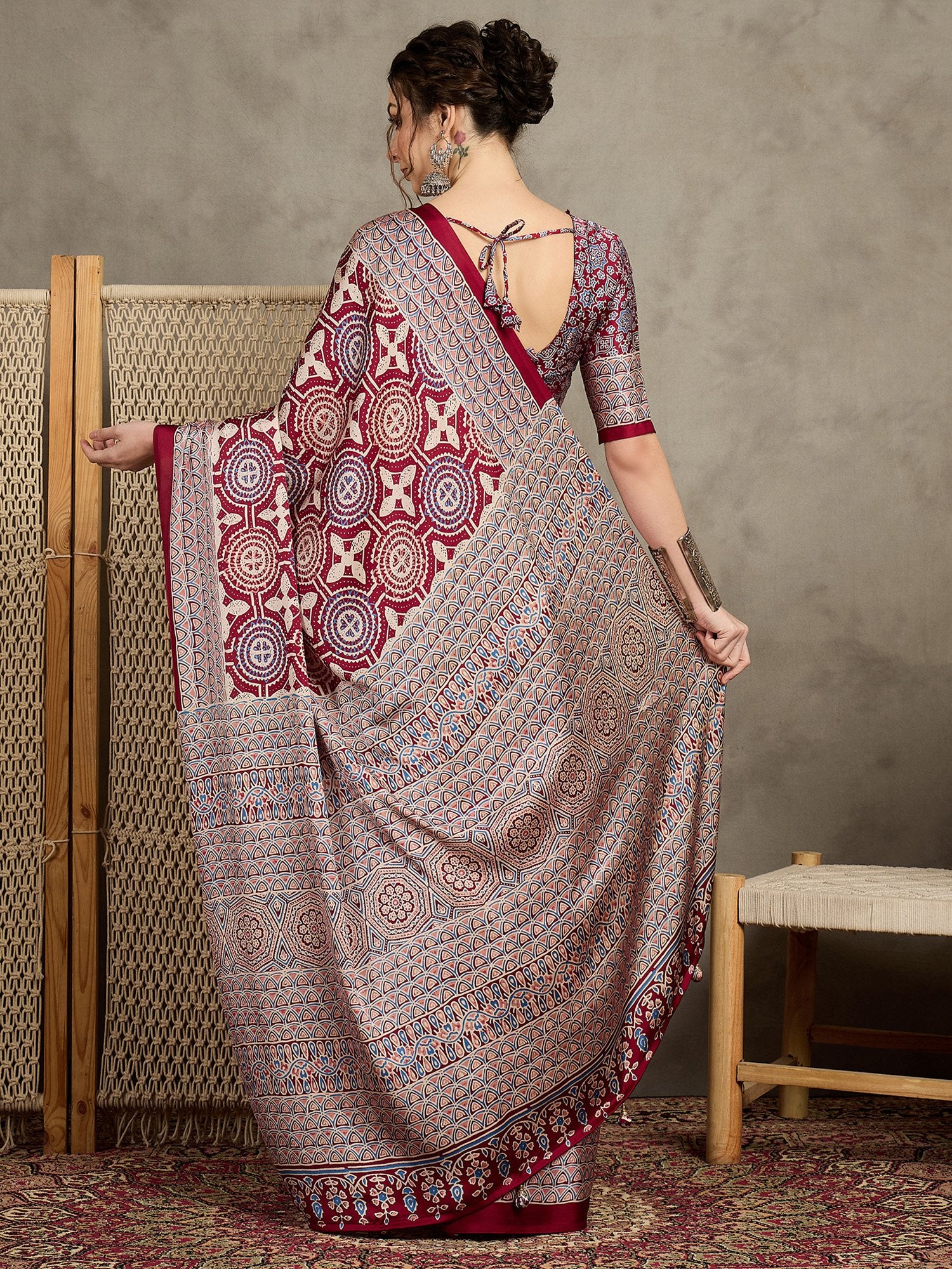 partywear designer saree for festive occasions