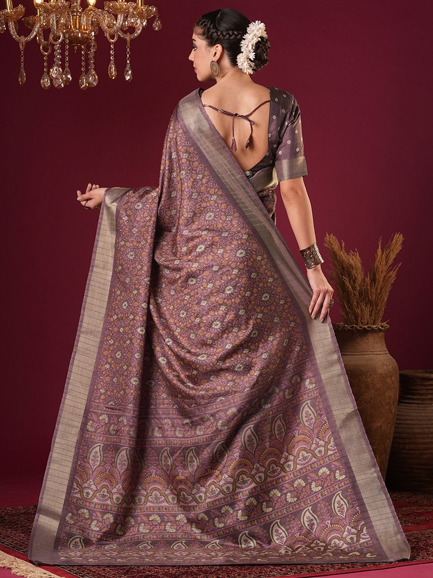 partywear designer saree for festive occasions