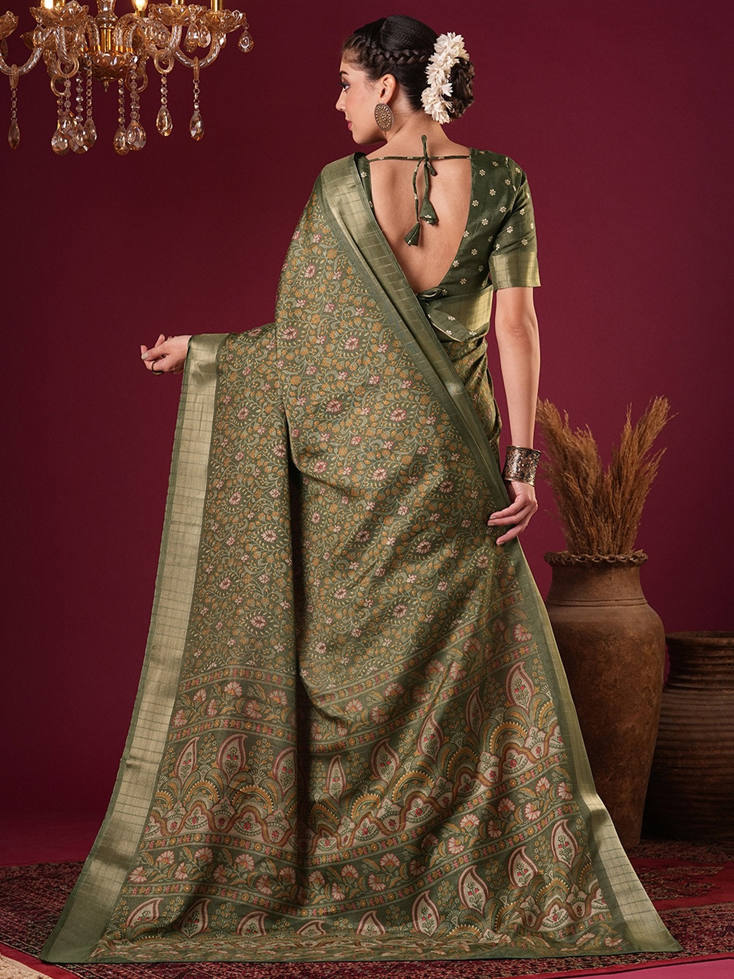 partywear designer saree for festive occasions