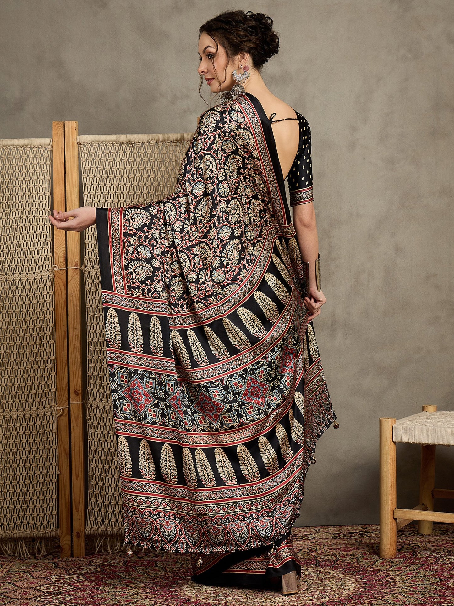 partywear designer saree for festive occasions