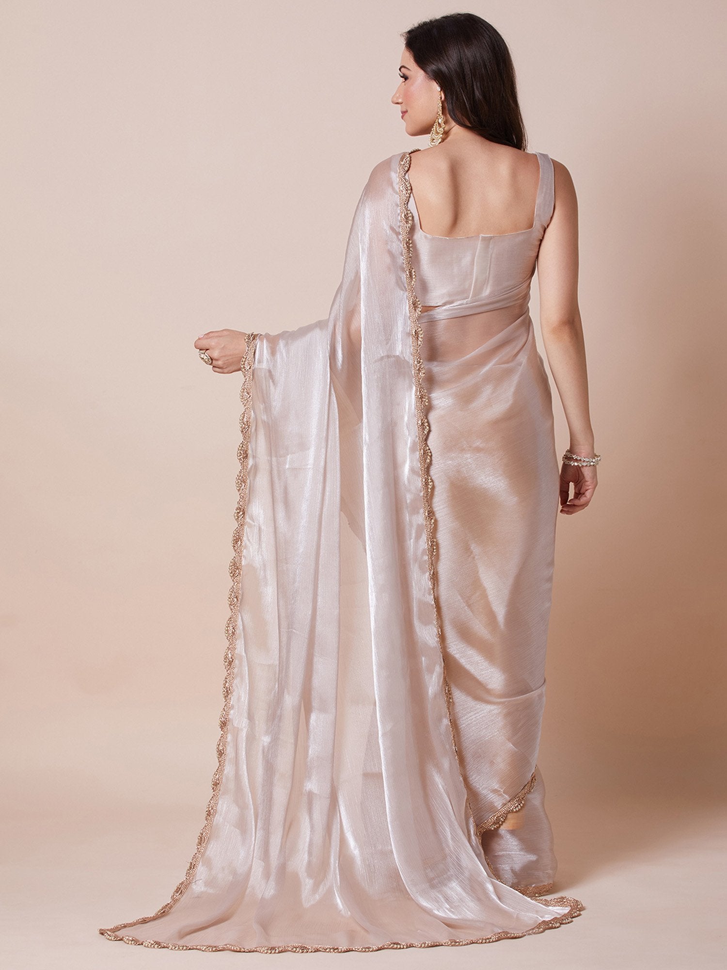 partywear designer saree for festive occasions