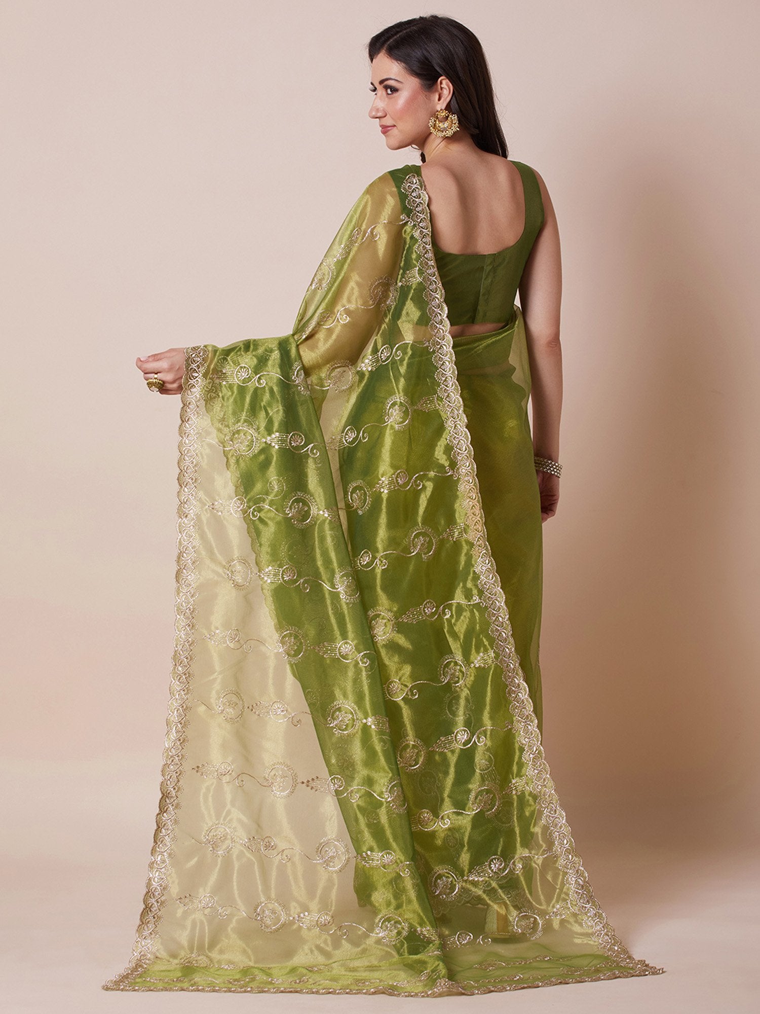 partywear designer saree for festive occasions