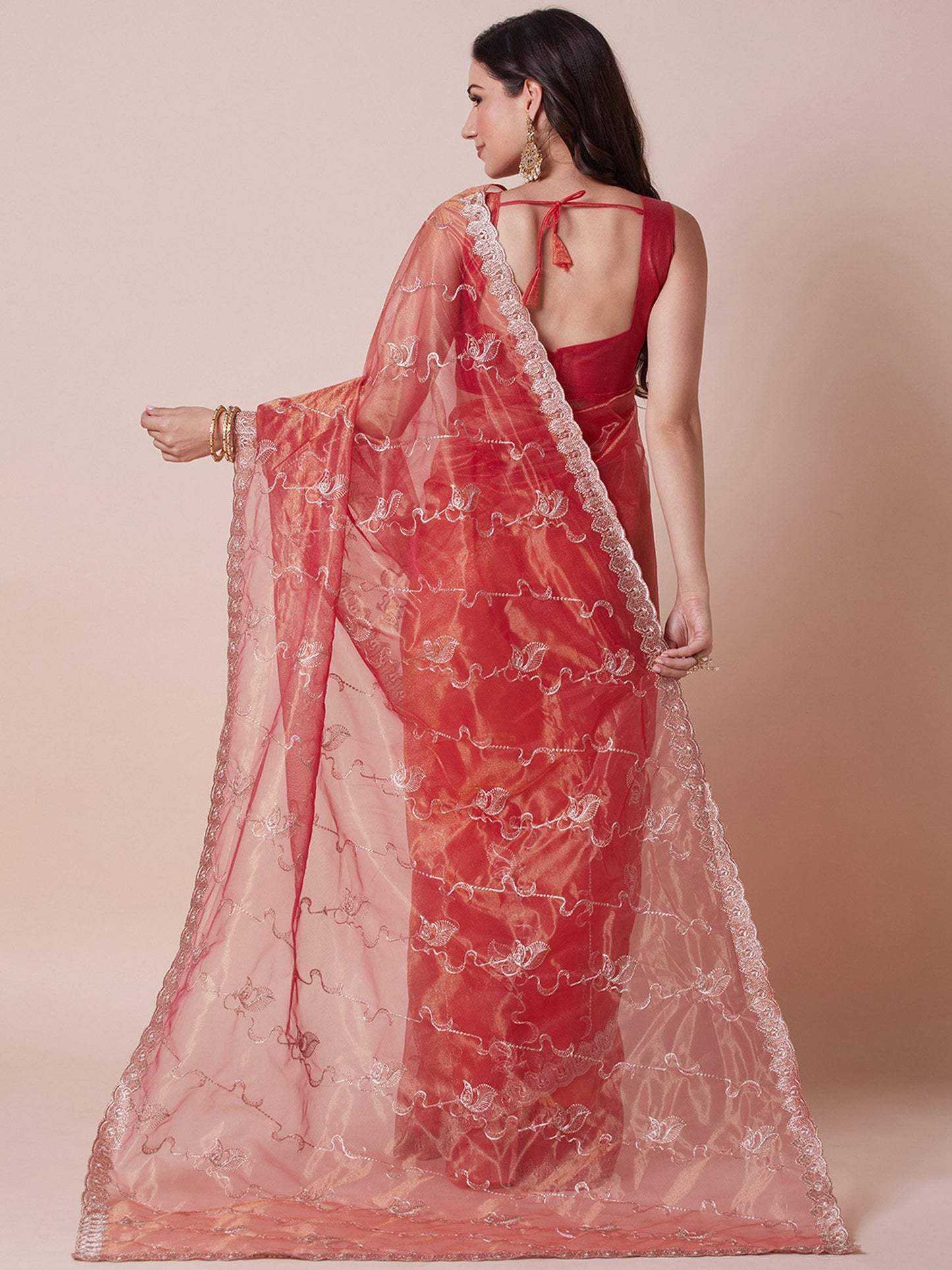 partywear designer saree for festive occasions