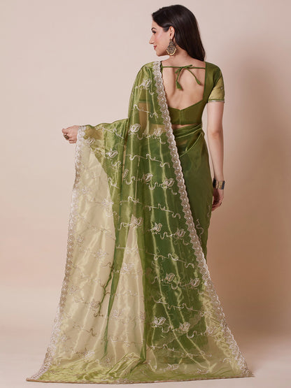 partywear designer saree for festive occasions