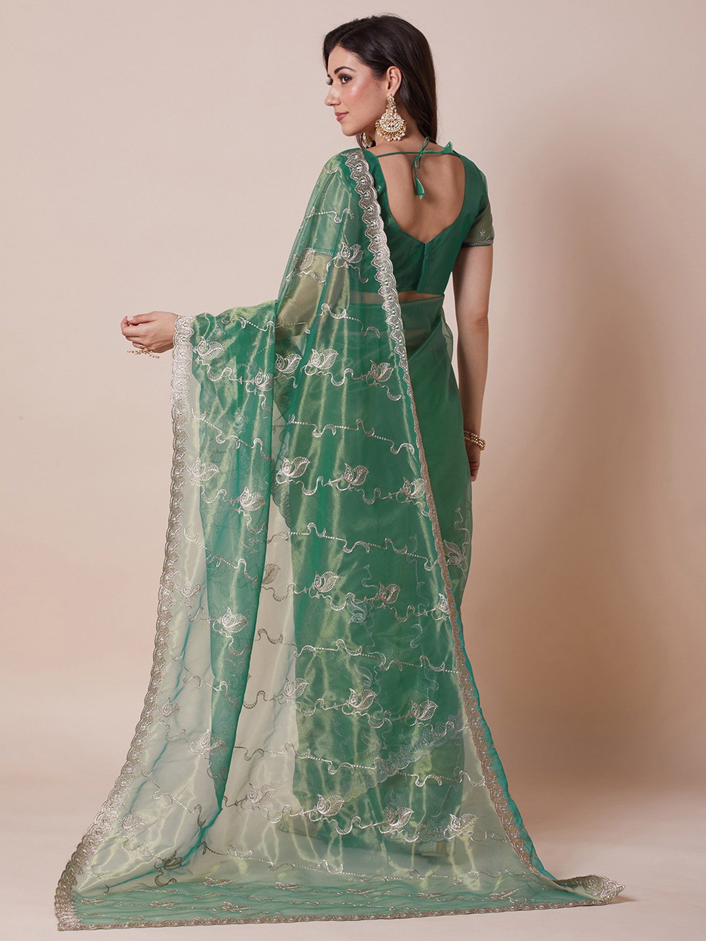 partywear designer saree for festive occasions