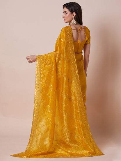 partywear designer saree for festive occasions