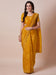 Yellow Yellow Party Wear Paper Silk Embellished Saree