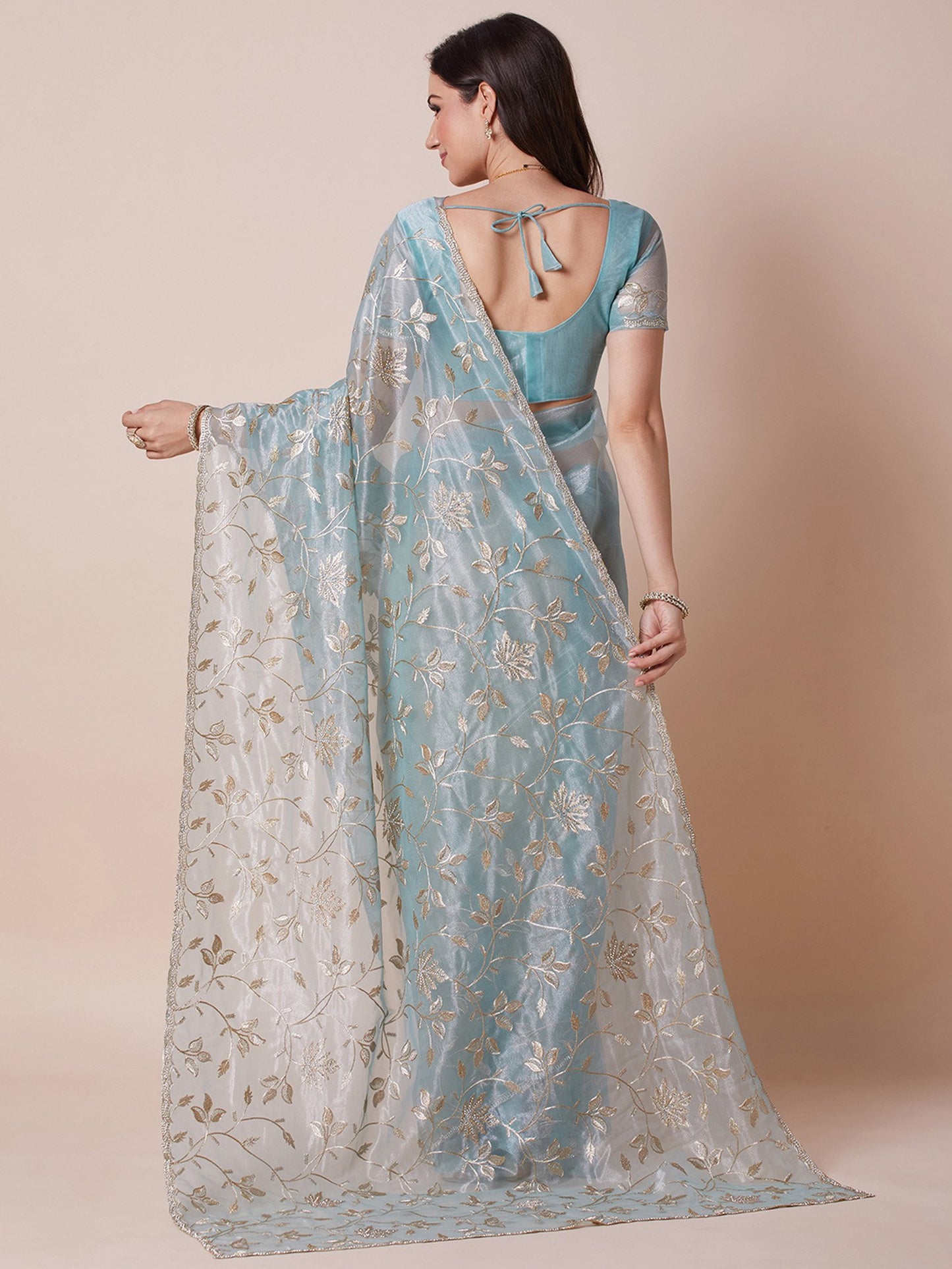 partywear designer saree for festive occasions